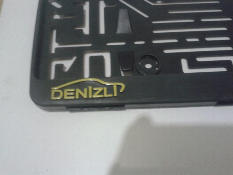 Kabartmalı Krom Kaplama Plakalık -2