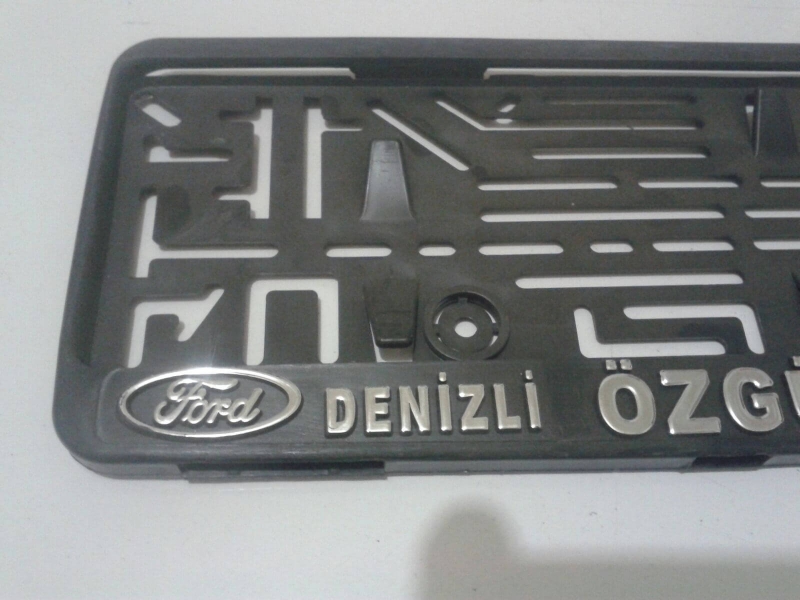 Kabartmalı Krom Kaplama Plakalık -9