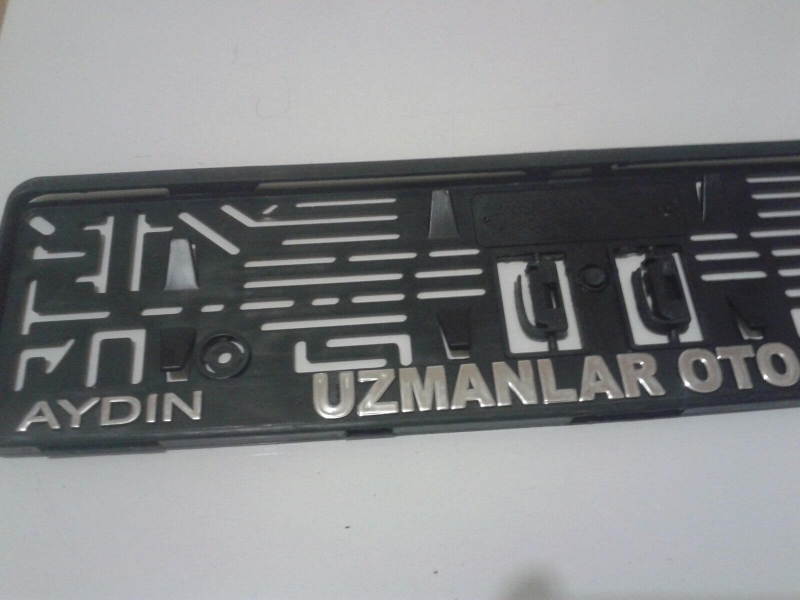 Kabartmalı Krom Kaplama Plakalık -13