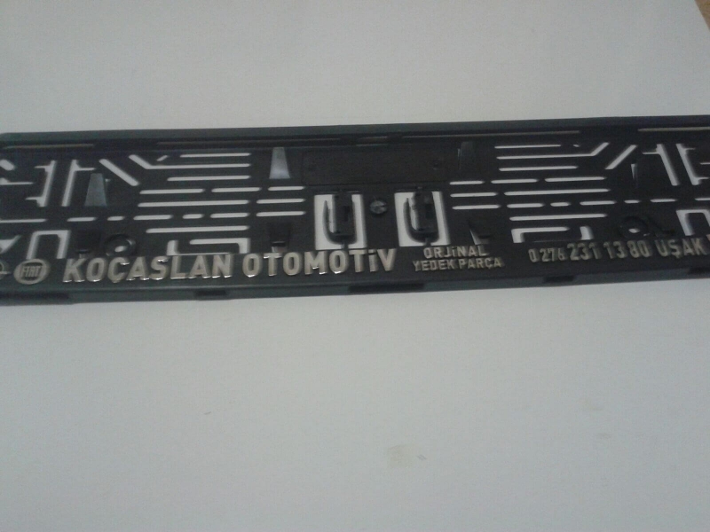 Kabartmalı Krom Kaplama Plakalık -15