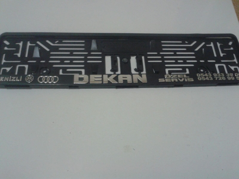 Kabartmalı Krom Kaplama Plakalık -19