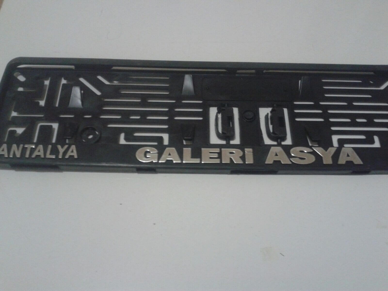 Kabartmalı Krom Kaplama Plakalık -20