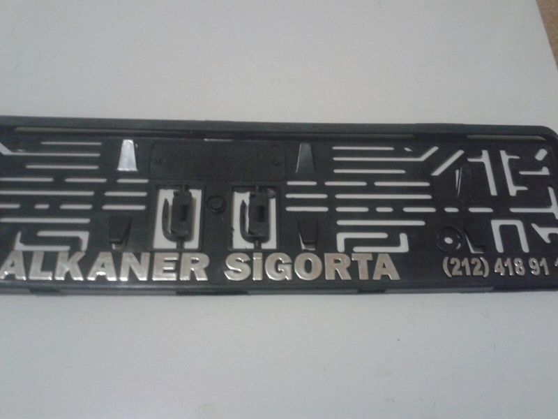 Kabartmalı Krom Kaplama Plakalık -39