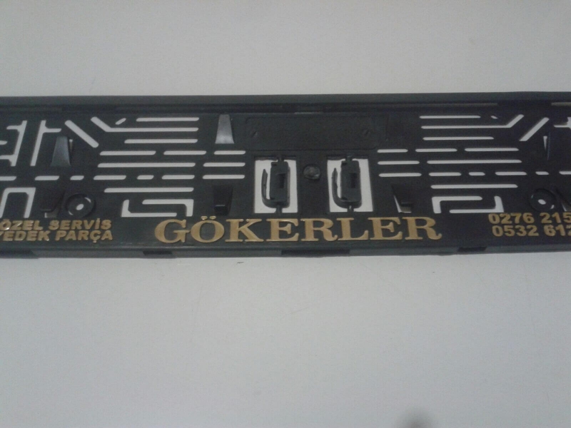 Kabartmalı Krom Kaplama Plakalık -43