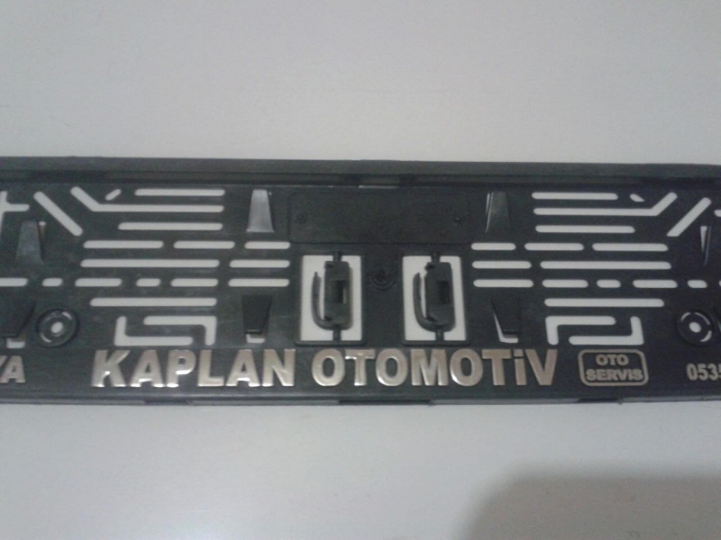 Kabartmalı Krom Kaplama Plakalık -44
